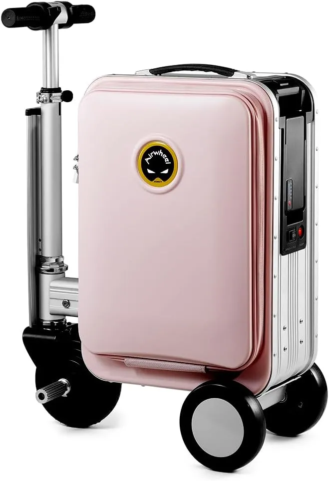 SE3S Riding Luggage Rideable Suitcase Electric Scooter Luggage Carry On Luggage (pink)