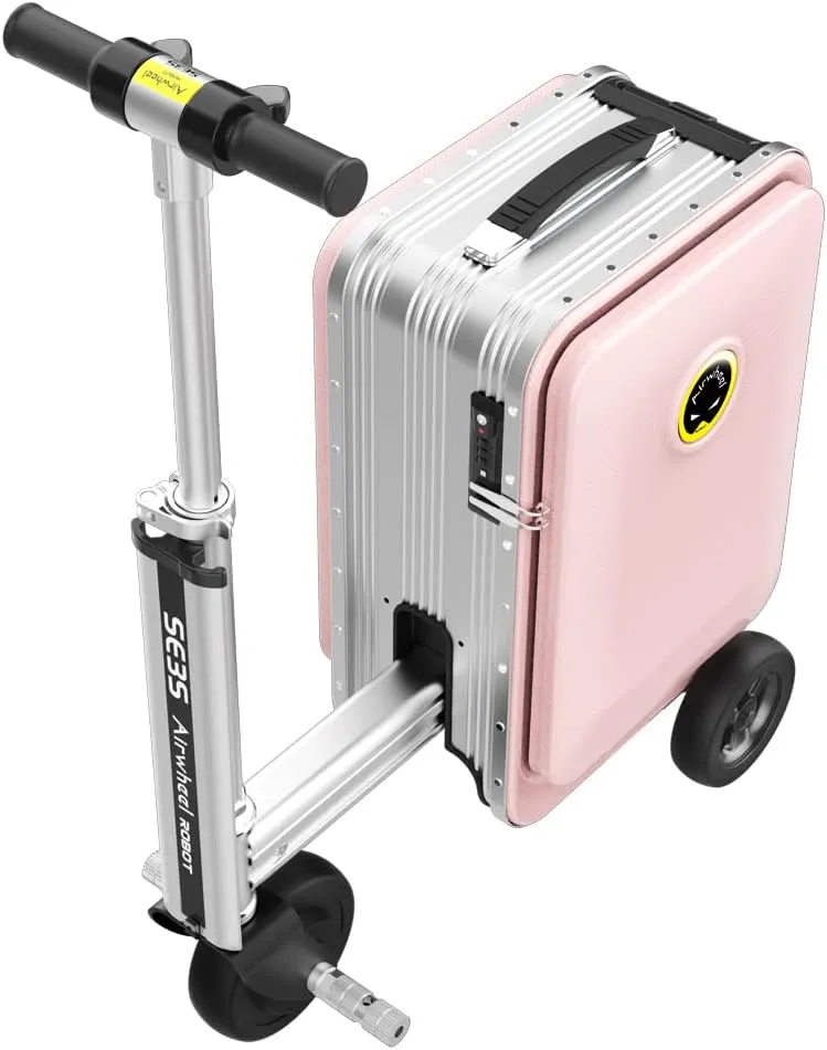 SE3S Riding Luggage Rideable Suitcase Electric Scooter Luggage Carry On Luggage (pink)