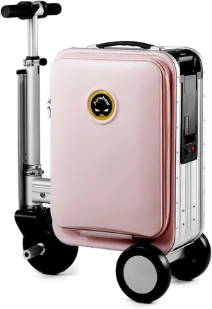 SE3S Riding Luggage Rideable Suitcase Electric Scooter Luggage Carry On Luggage (pink)