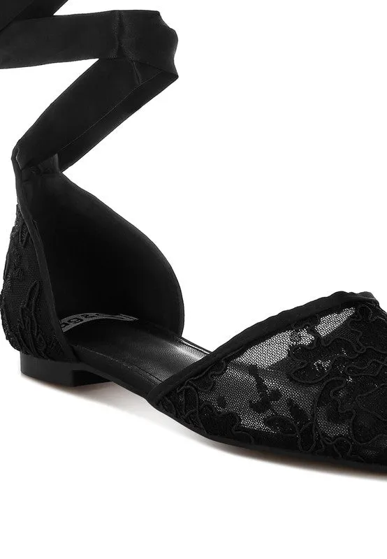 Shrami Pearl & Rhinestone Strap Flat Sandals