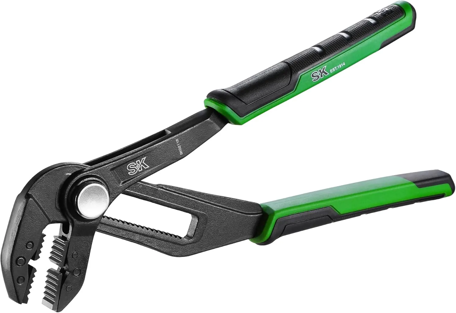 SK 10-Inch Groove Joint Pliers, Water Pump Pliers, Premium CR-V Construction, Self-adjusting Jaw Design, with Comfortable Grips