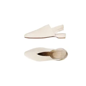 Slingback Grattato Chalk White