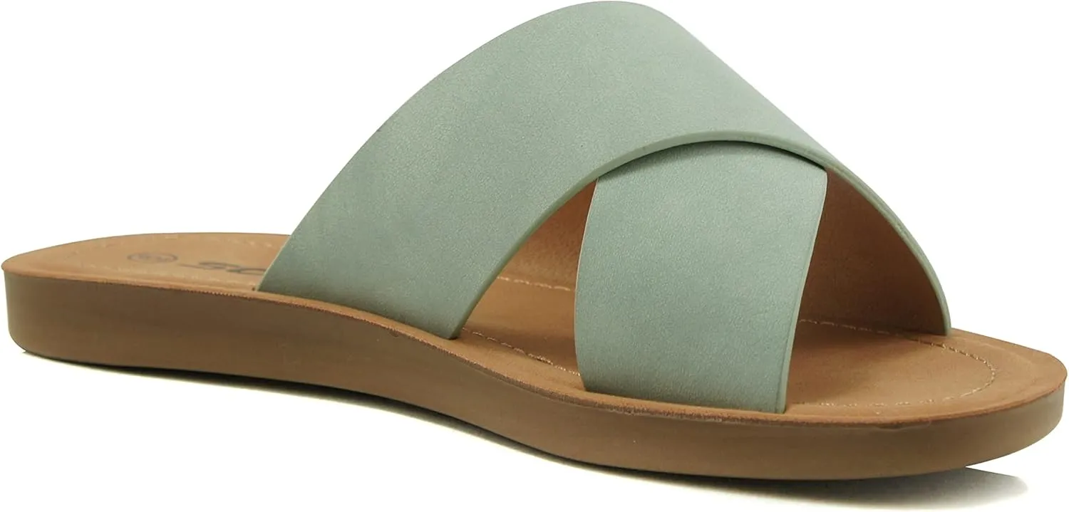 Soda Women's Casual Slip On Sandals