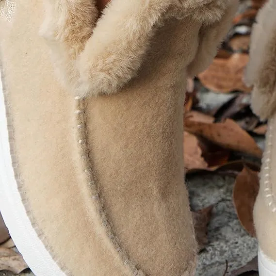 Soft Plush Slip-on Sneakers for Cozy Feet, Warm Cozy Micro Suede Slipper Boots, Non Slip Orthopedic Winter Slippers