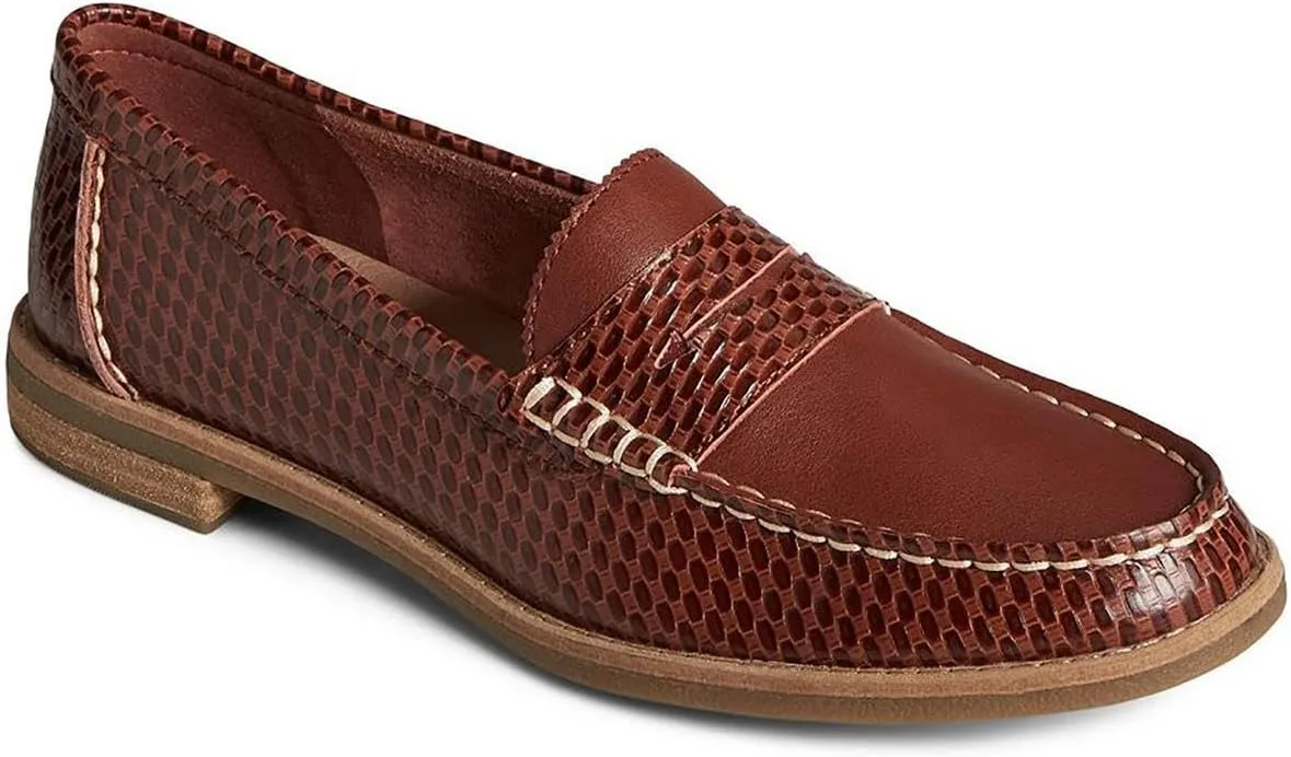 Sperry Ladies Footwear Women's Seaport Penny Loafer, Brown, 9