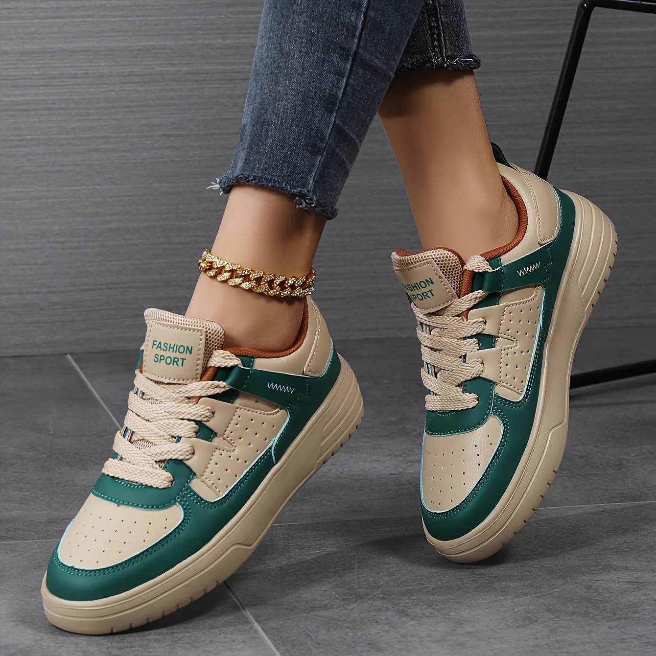 Stilvolle Colorblock Mesh-Sneaker für Damen | Perfekt für Casual Days