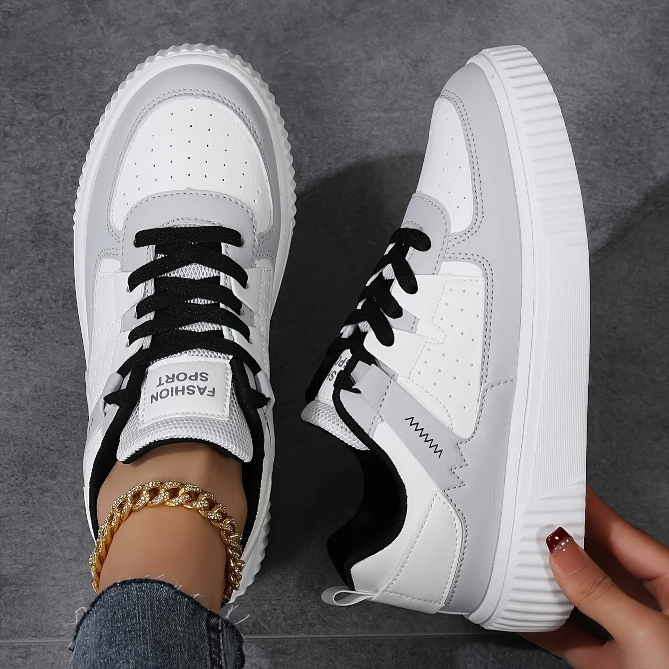 Stilvolle Colorblock Mesh-Sneaker für Damen | Perfekt für Casual Days