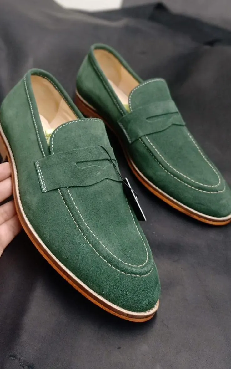 Street penny Green Loafer