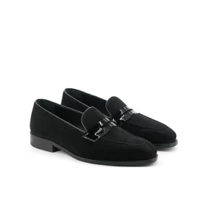 Suede & Patent Loafer Savile │ Black