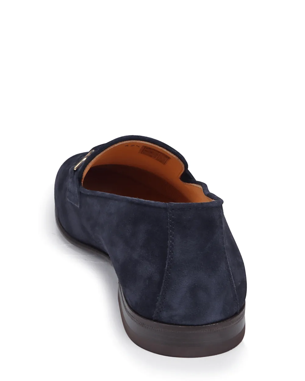 Suede Penny Loafer in Navy