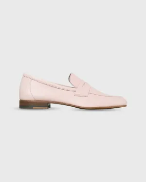Summer Penny Loafer in Pale Pink Leather