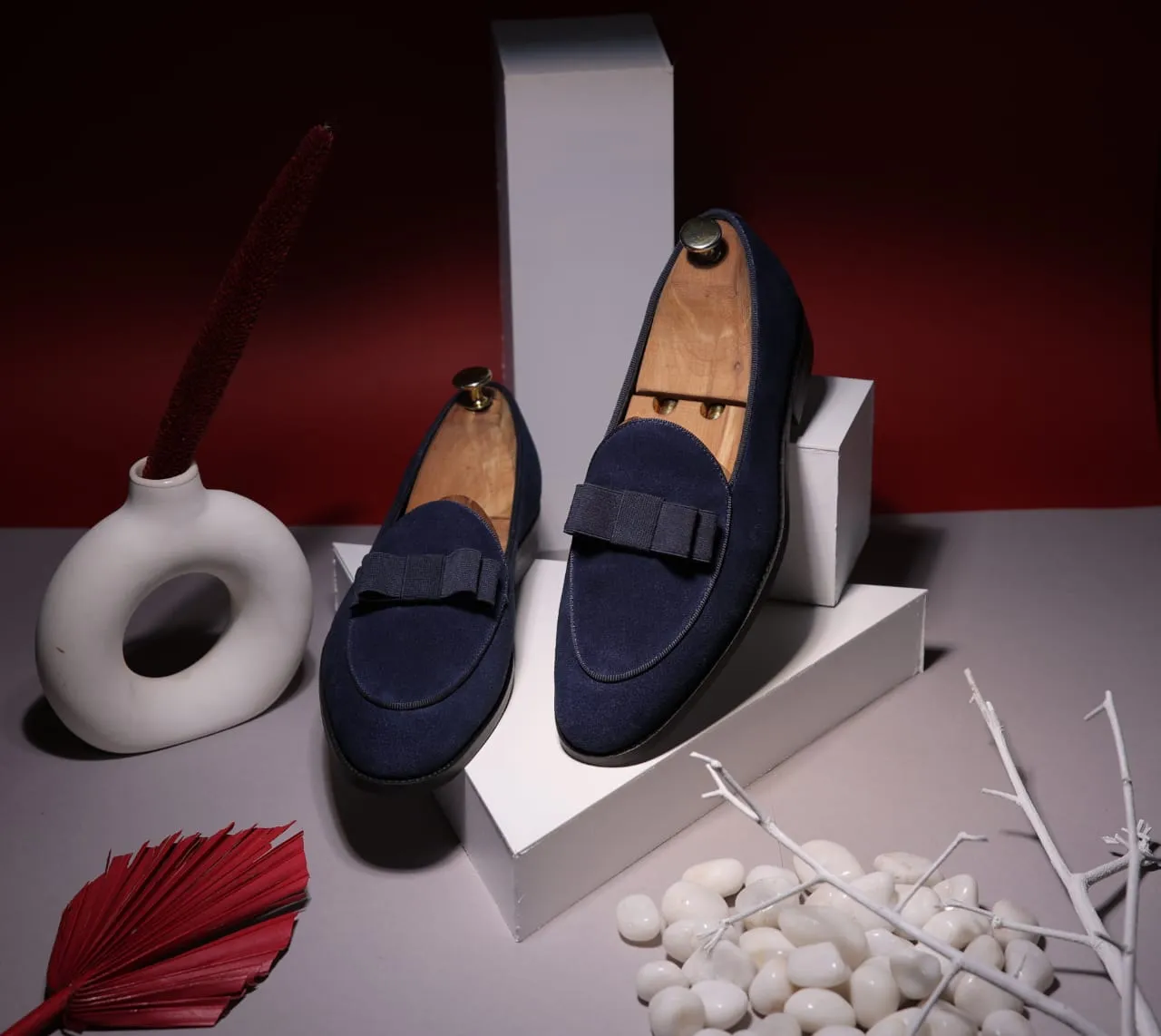 Tangerine Increspo Belgian Slipon Loafers Shoes For Men