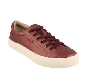 TAOS PLIM SOUL WINE LUX LEATHER SNEAKER