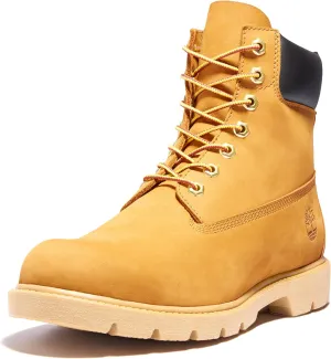 Timberland Mens 6" classic Lugged Sole Leather Combat & Lace-Up Boots