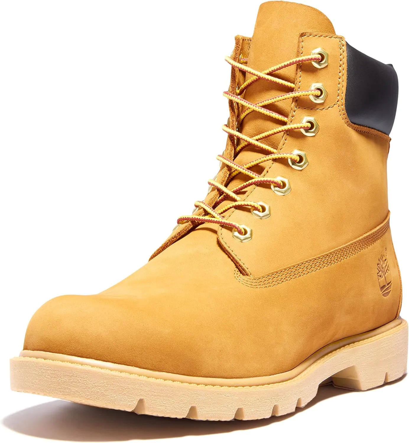 Timberland Mens 6" classic Lugged Sole Leather Combat & Lace-Up Boots
