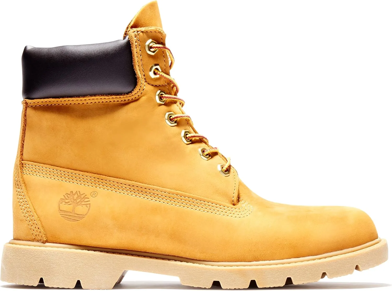 Timberland Mens 6" classic Lugged Sole Leather Combat & Lace-Up Boots