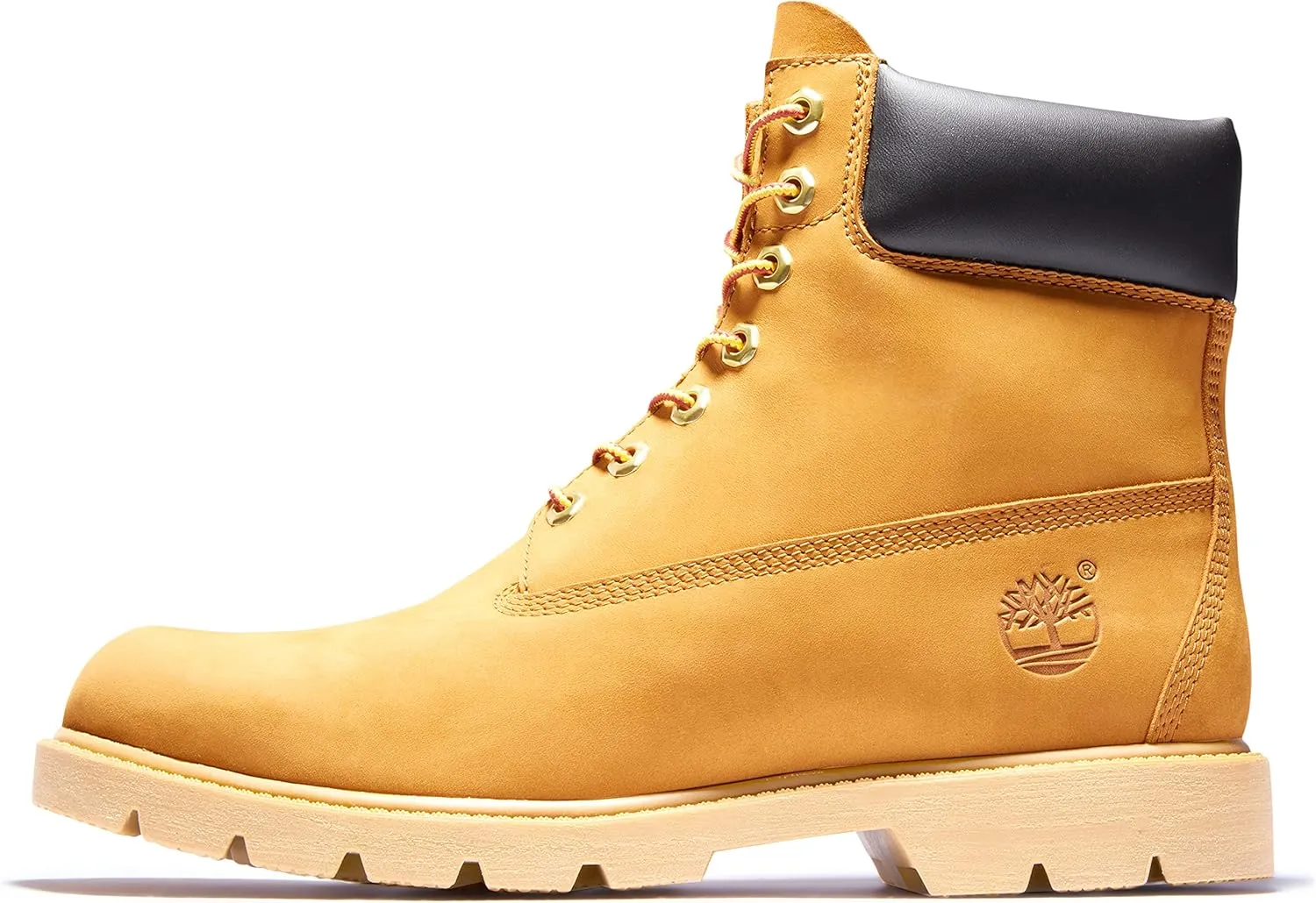 Timberland Mens 6" classic Lugged Sole Leather Combat & Lace-Up Boots