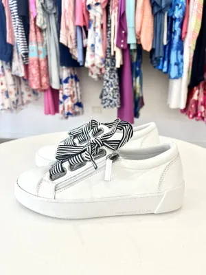 TINJA LEATHER TRAINER || WHITE