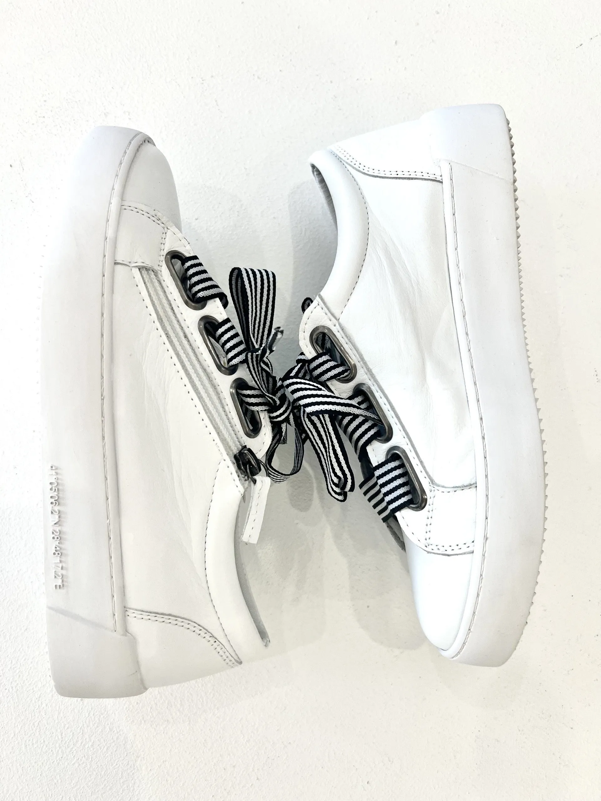 TINJA LEATHER TRAINER || WHITE