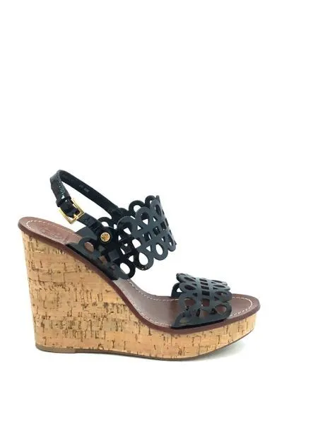 Tory Burch Wedge Sandal Size 9.5 M