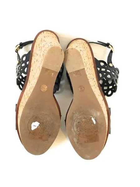 Tory Burch Wedge Sandal Size 9.5 M