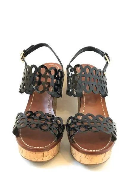 Tory Burch Wedge Sandal Size 9.5 M