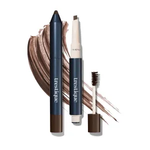 trestique Brow Pencil And Gel, Refillable Eye Brow Pencil With Built-In Brow, Clean Beauty Eyebrow Pencil And Brow Gel, Sustainable 2-In-1