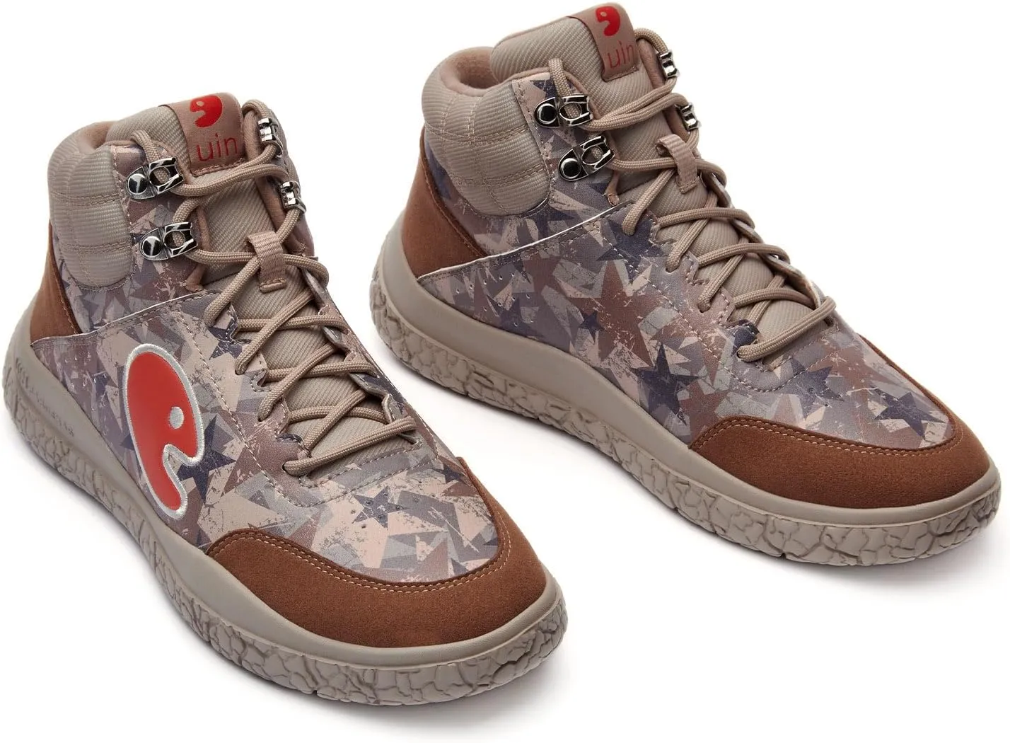 UIN Women's Walking Shoes Lace Up Casual Comfortable Art Painted Travel Sneaker Bardenas