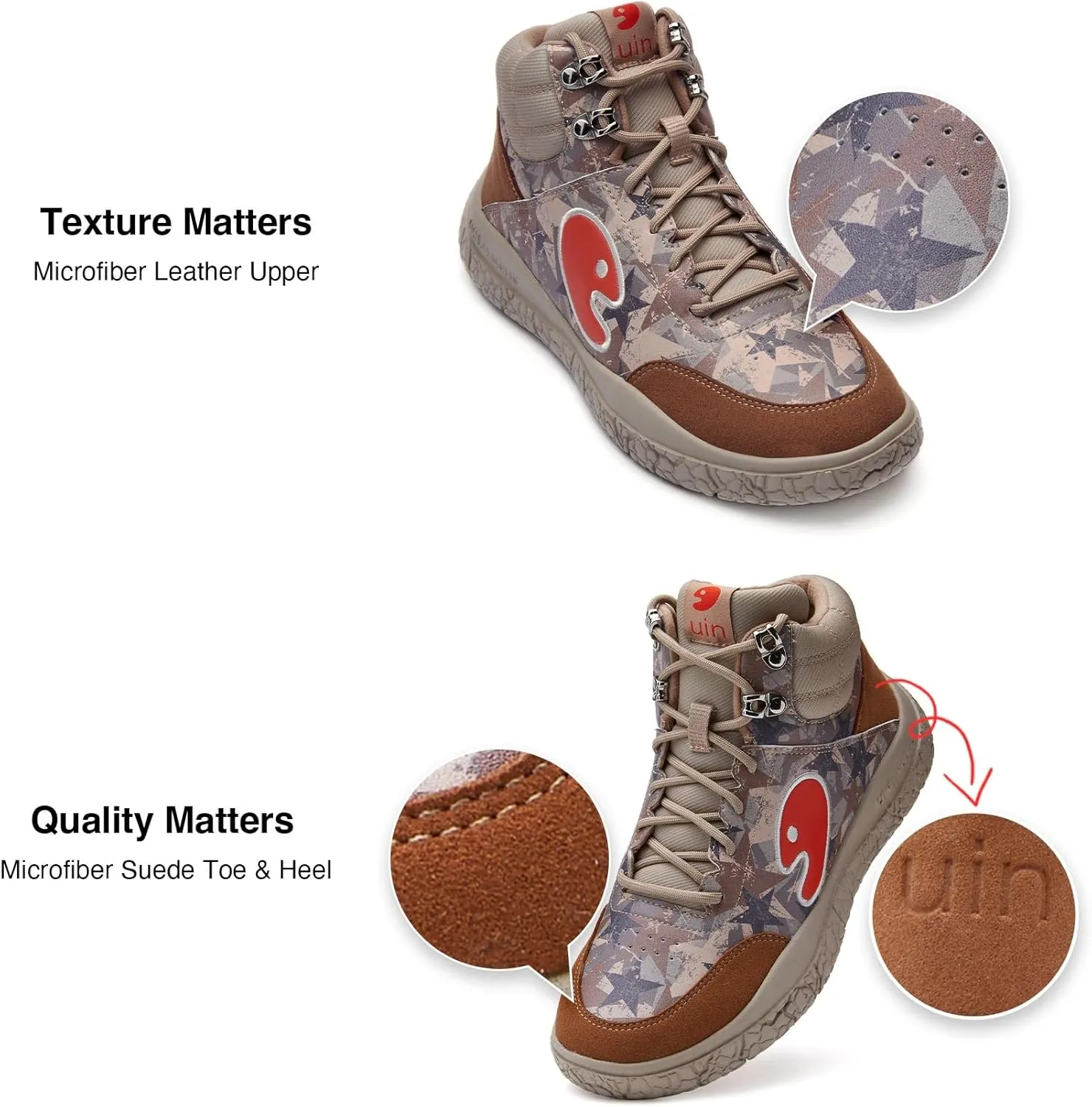 UIN Women's Walking Shoes Lace Up Casual Comfortable Art Painted Travel Sneaker Bardenas