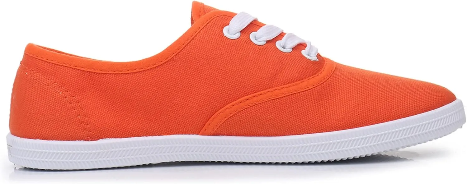 VenusCelia Women's Rainbow Lace Up Sneaker Shoes