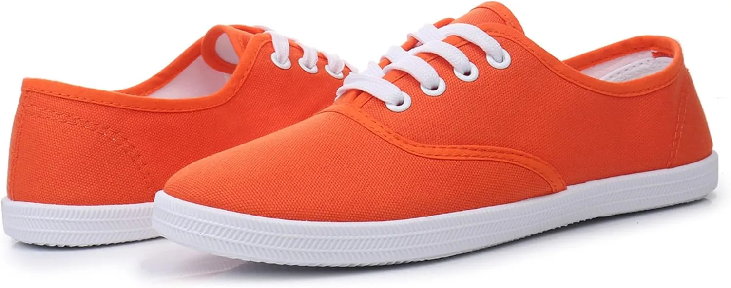 VenusCelia Women's Rainbow Lace Up Sneaker Shoes