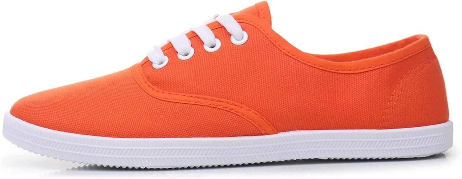VenusCelia Women's Rainbow Lace Up Sneaker Shoes