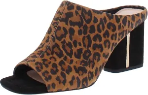 VIA SPIGA Women's V-Hennie Slides Sandal, Toffee Black, 7