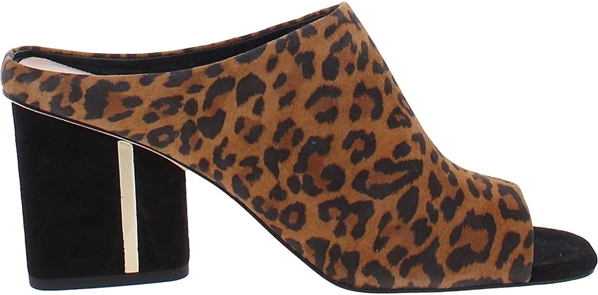 VIA SPIGA Women's V-Hennie Slides Sandal, Toffee Black, 7