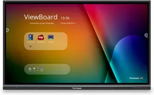 ViewSonic IFP6550 65" 2160p 4K Interactive Display, 20-Point Touch, VGA, HDMI
