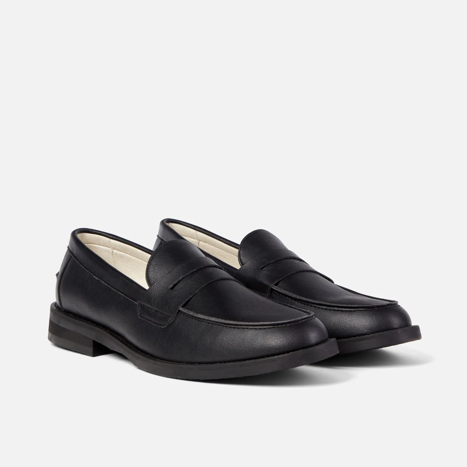 Wilde Black Vegan Penny Loafer - Men's