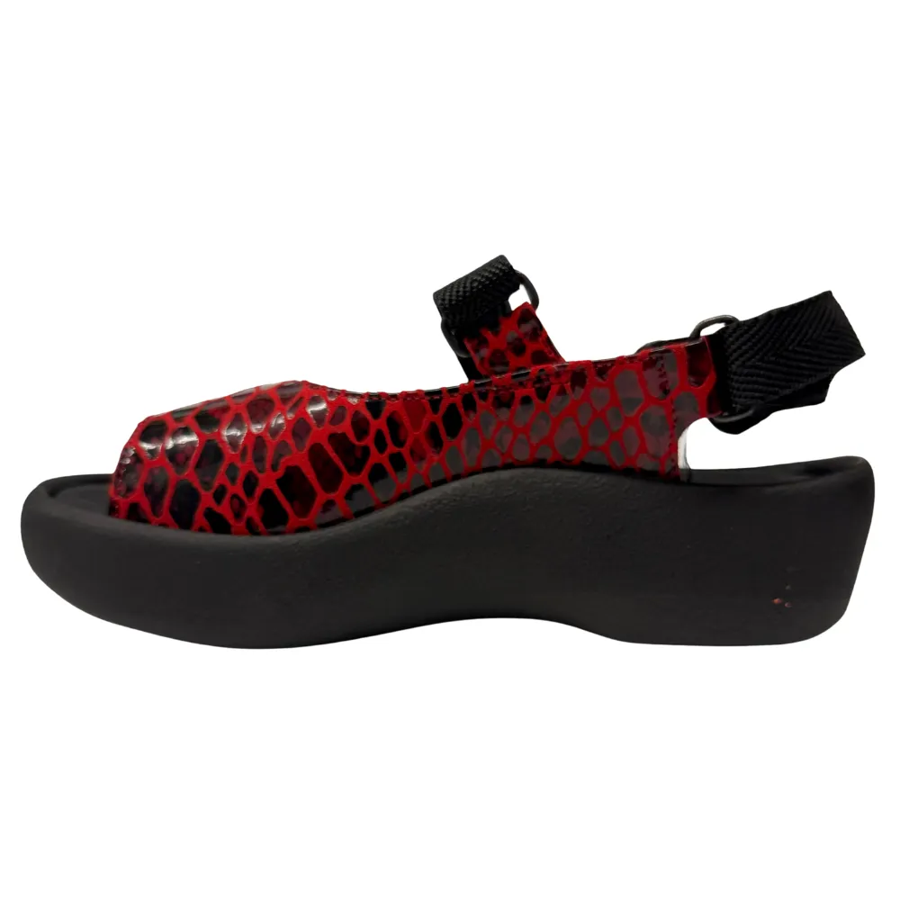 Wolky Jewel Red Cobra Nubuck Sandal (Women's)