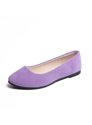 Women Pointed Candy-colored Shoes