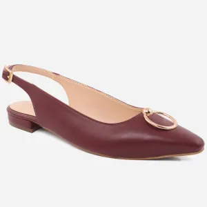 WOMEN "EMILY" LIGHTWEIGHT POINTED TOE FLAT SANDALS