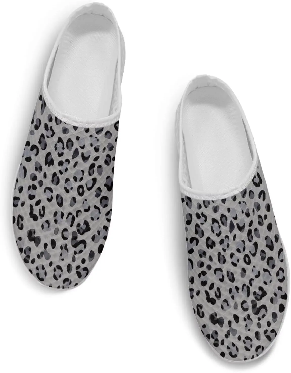 Women's Backless Walking Sneakers Slip-on Mule Shoes Closed Toe Slippers Lightweight Anti Skid Footwear