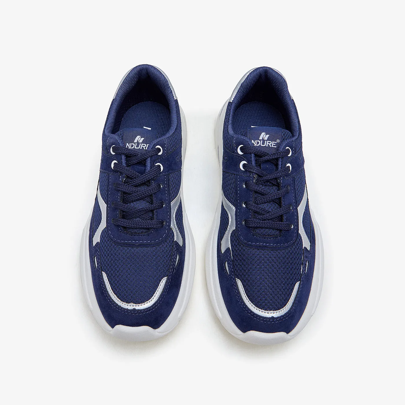Women's Bicolor Mesh Sneakers