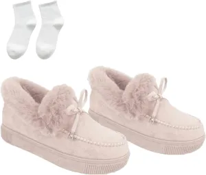 Women's Boots Round Head Thick Sole Orthopedic Arch-Support Wool Thick Warm Cotton Shoes,Cotton Shoes Winter Platform