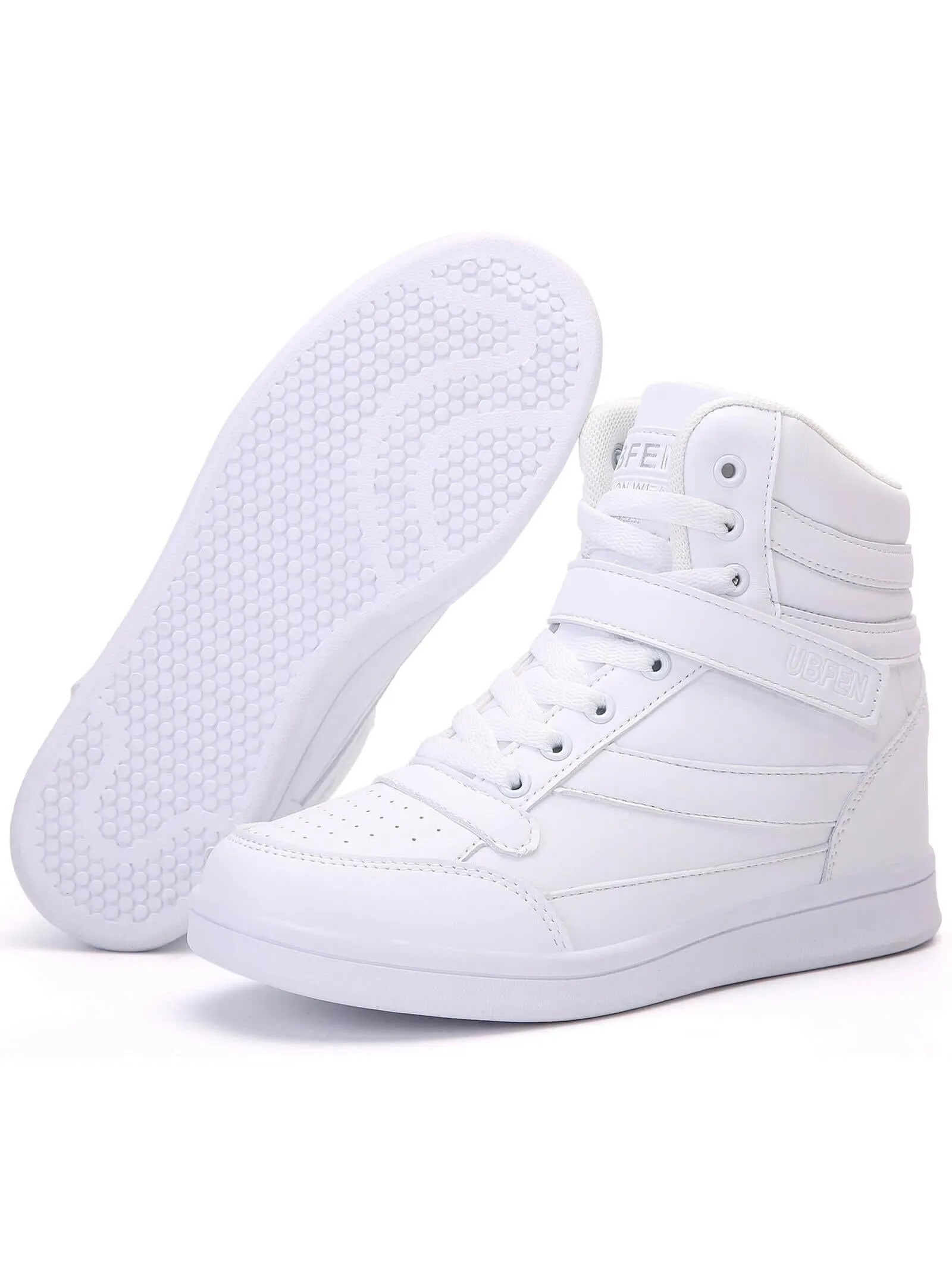 Women's Hidden Wedge Fashion Sneakers with Platform Heel