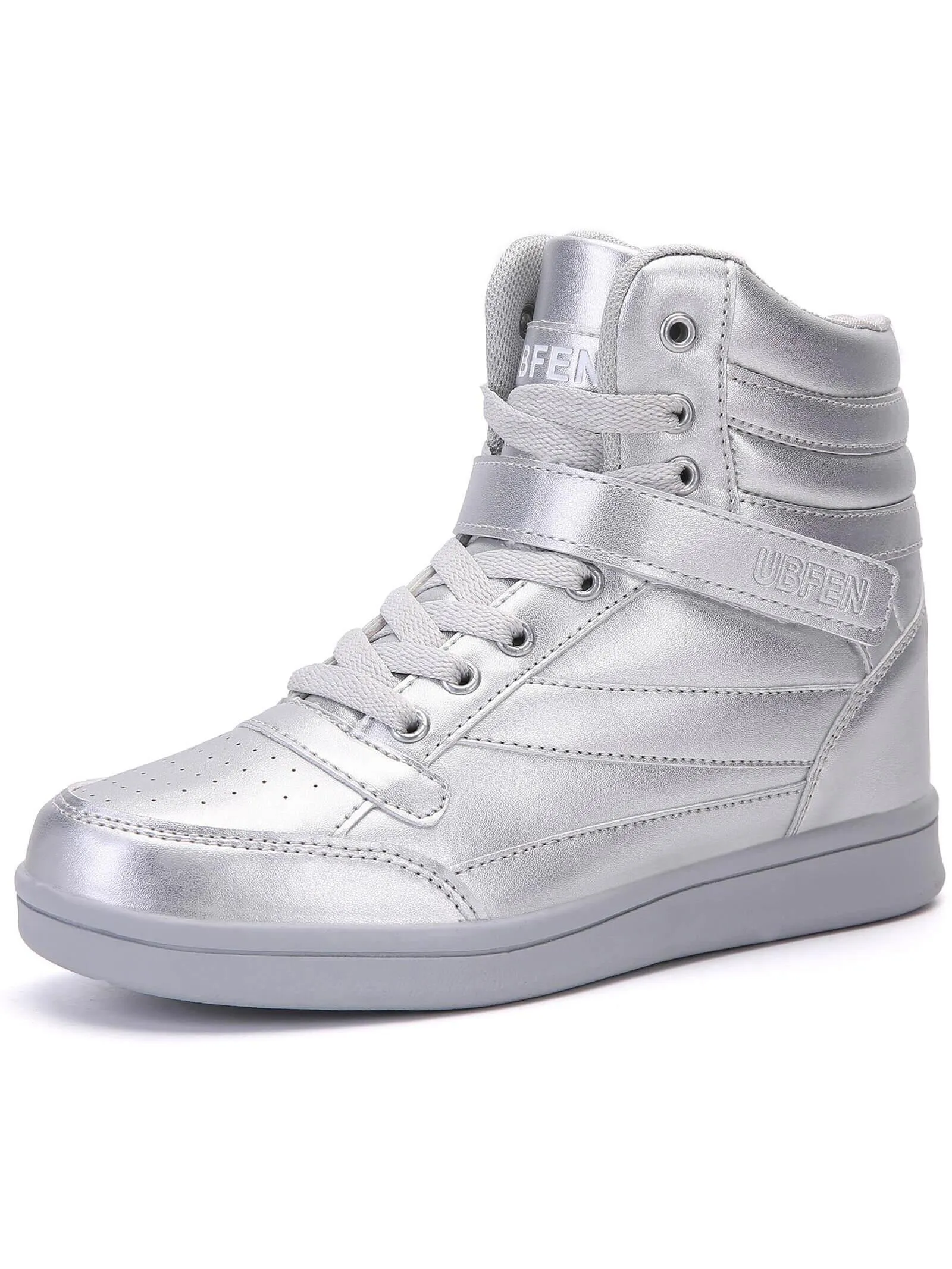 Women's Hidden Wedge Fashion Sneakers with Platform Heel