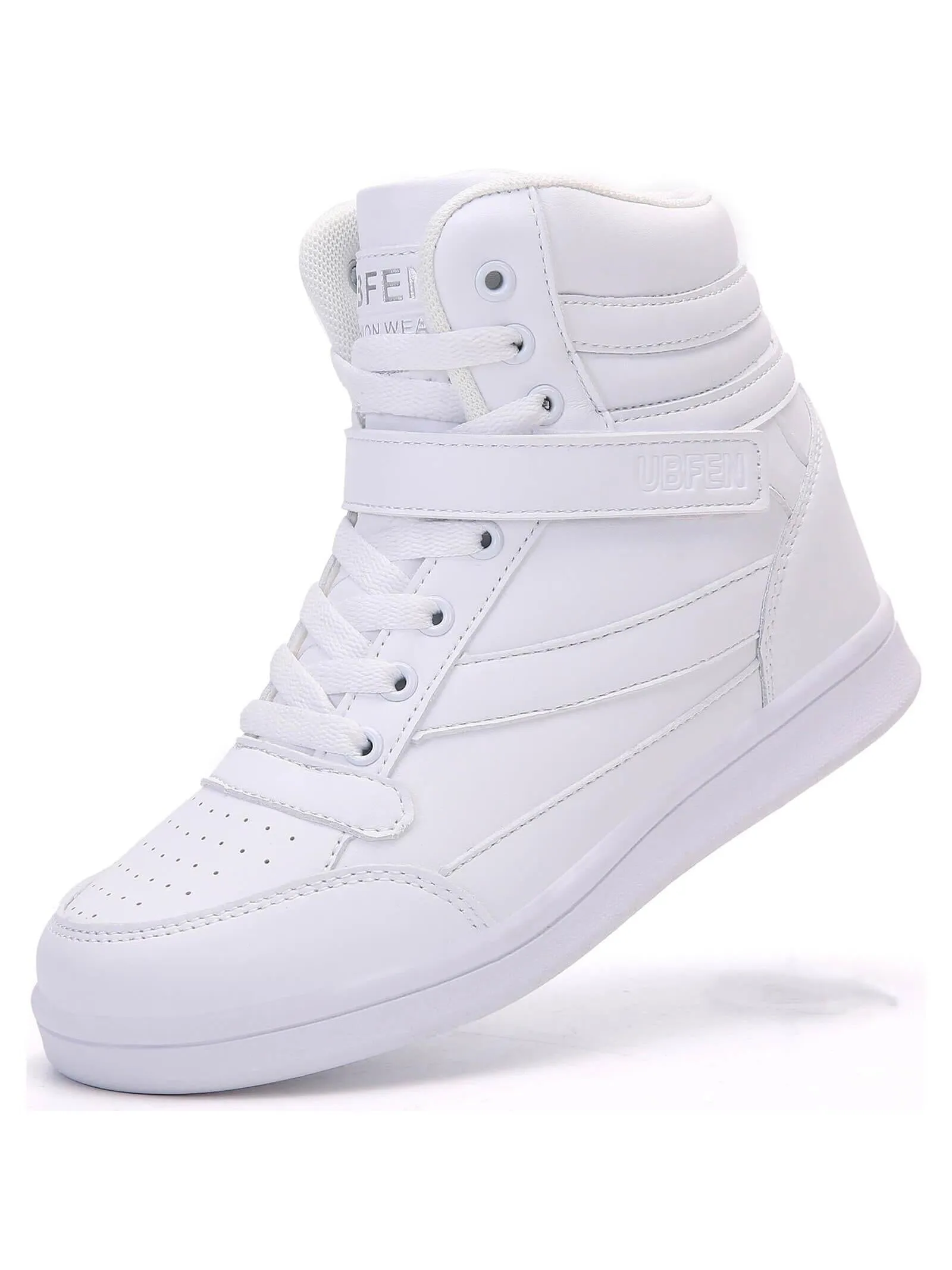 Women's Hidden Wedge Fashion Sneakers with Platform Heel