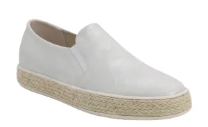 Womens Ladies Flat Twin Gusset Slip On Fashion Trainers Casual Rope Sole Pumps Shoes SIZE UK 8