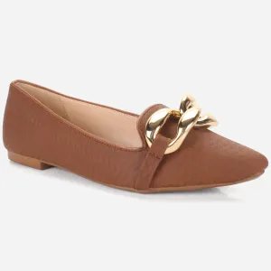 Women's "BATTY" Pointed Toe Decorated Flat Pumps