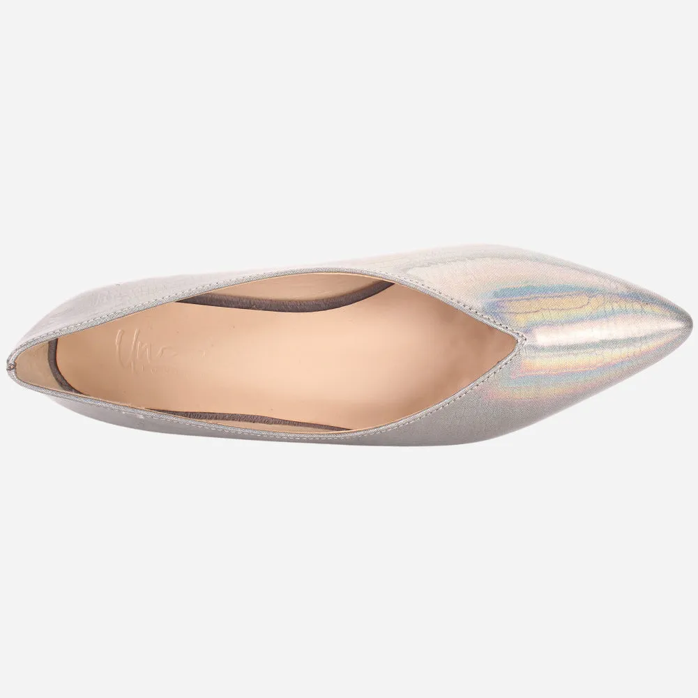 Women's "GLIZ" Pointed Toe Decorated Flat Pumps