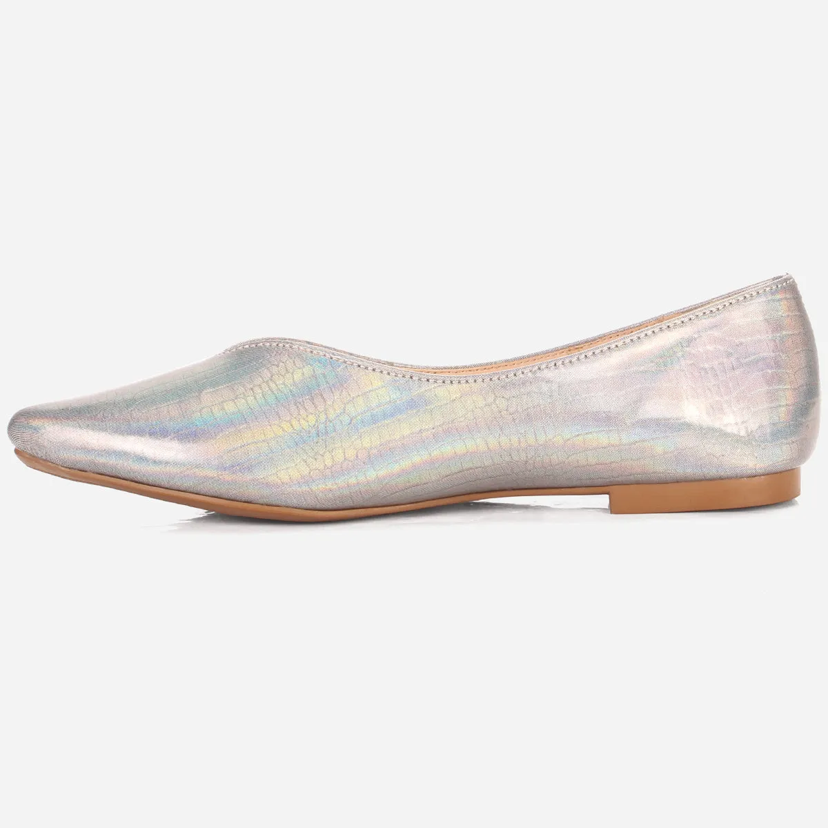 Women's "GLIZ" Pointed Toe Decorated Flat Pumps