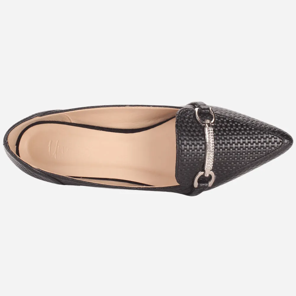 Women's "IRA" Pointed Toe Slip On Flat Pumps